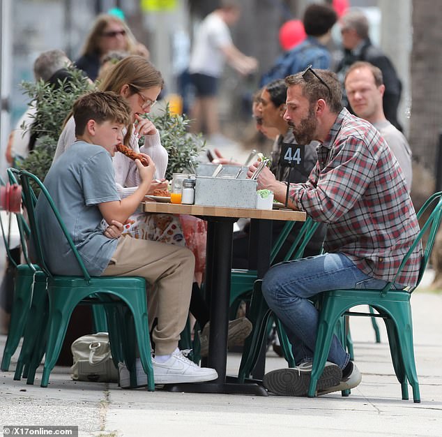 The family were seen stepping out for lunch after the rant
