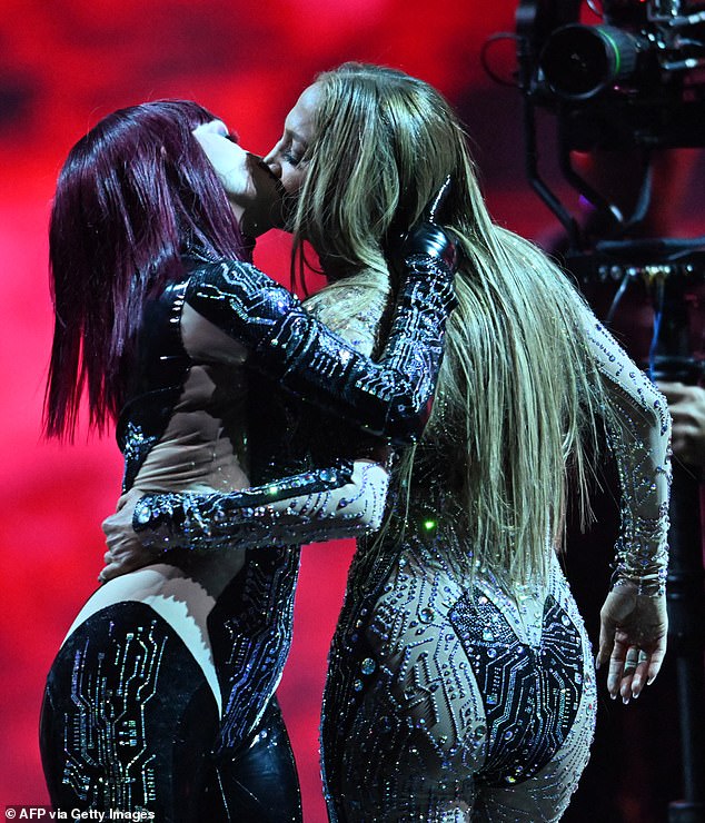The 55-year-old Bronx-bred singer-actress delivered a shocking performance that involved kissing her dancers, including a woman she smooched more than once