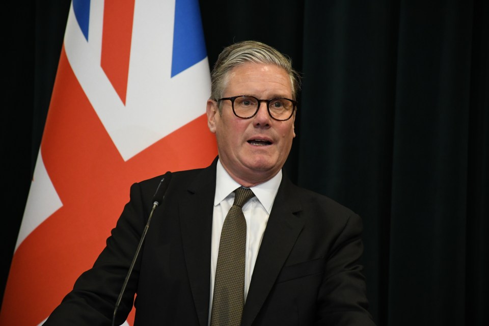 Keir Starmer, British Prime Minister, at a press conference.
