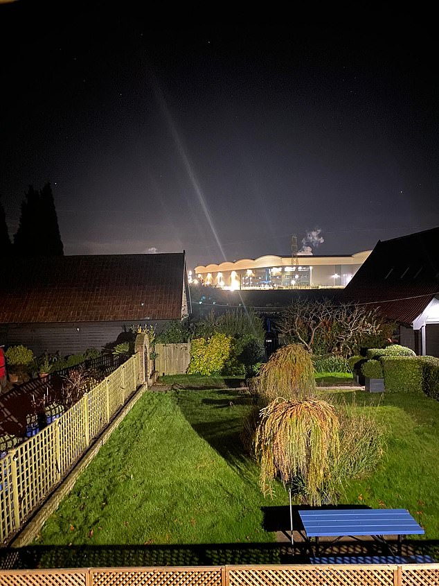 The 'megashed', which is 1.17 million sq ft, has knocked £600,000 off the original £1.5 million value of Mr Lungley's home and rental properties, he claims