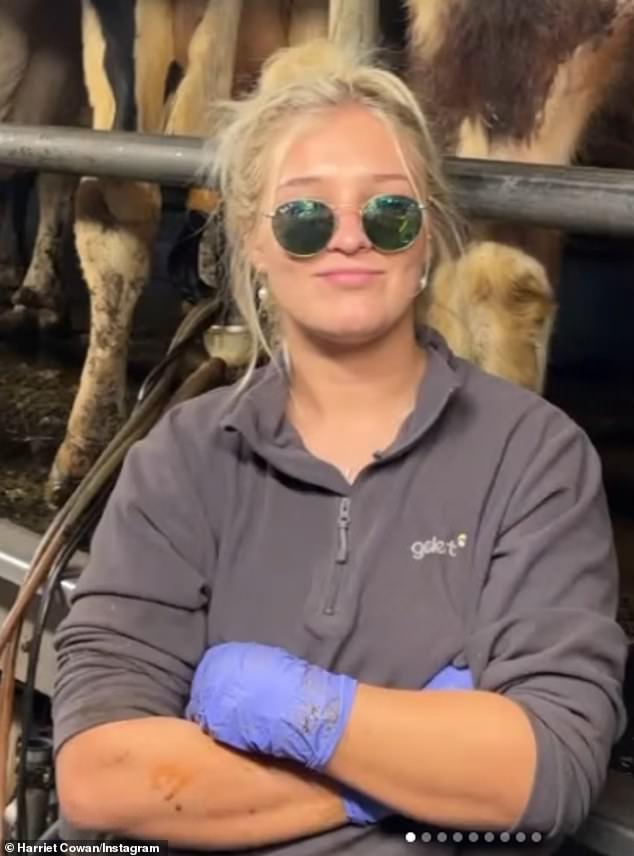 Harriet, a full-time nurse and farmer, admitted in the clip that she hadn't watched Clarkson Farm's before but she didn't let that slow her down