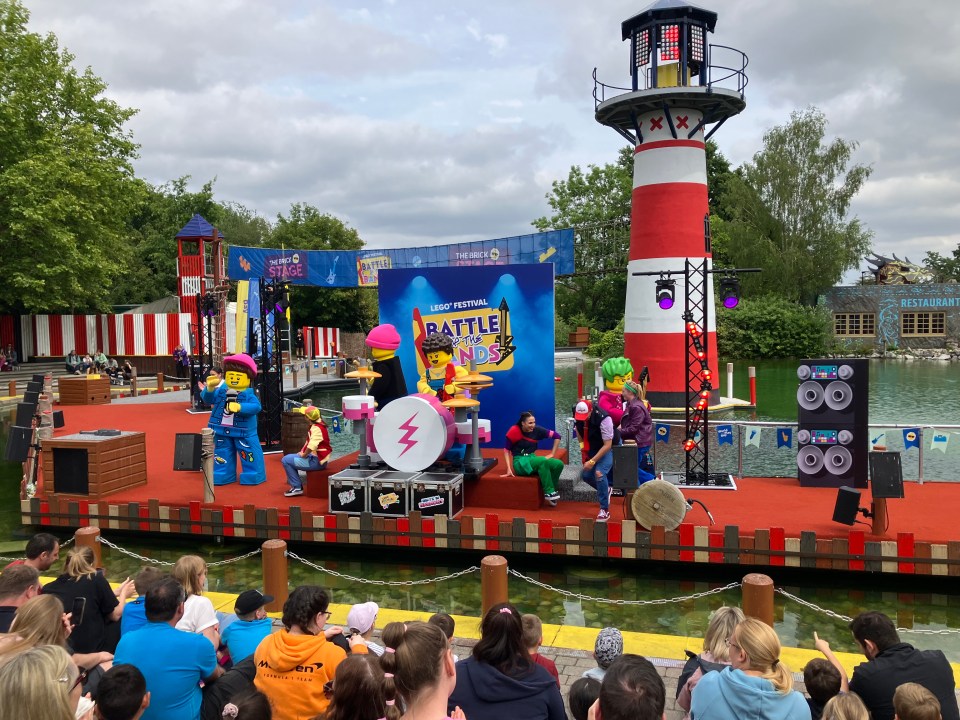 Lego band performing at Legoland.