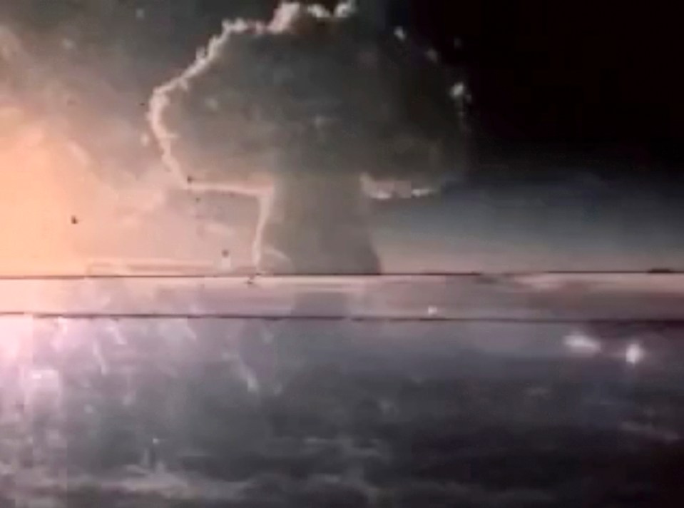 Nuclear cloud from a Soviet bomb test.