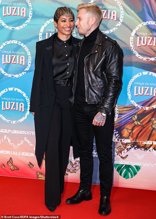 Breaking down in tears, Karen added that she begun to suffer hair loss caused by autoimmune disease alopecia (pictured with Jordan in 2022)