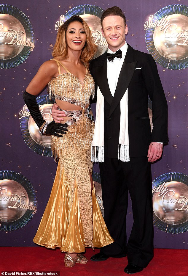 During the interview, Karen also reflected on her protracted and painful divorce from Kevin Clifton (pictured in 2017)