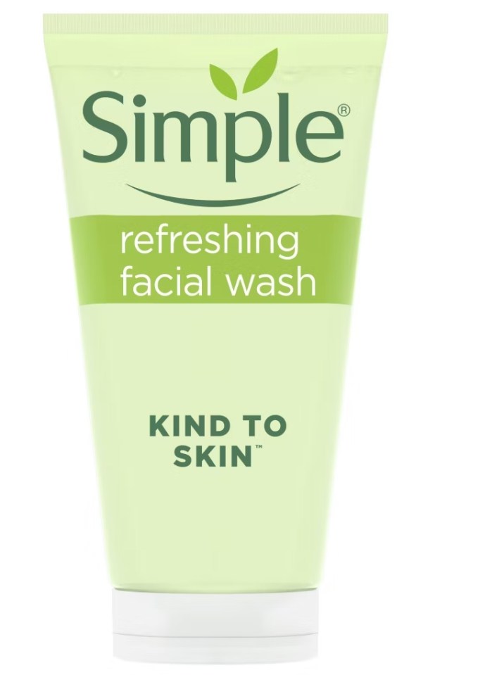 Simple refreshing facial wash, kind to skin.