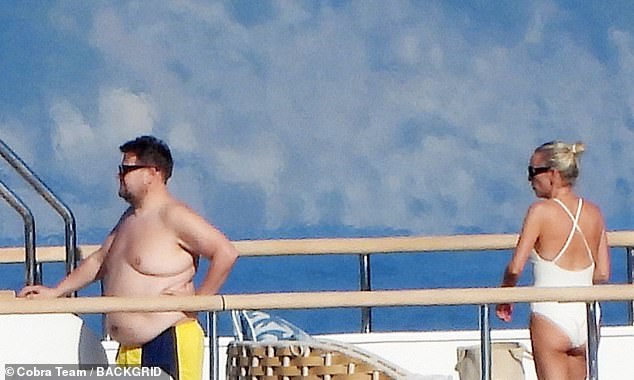 Corden and Julia appeared to be thoroughly enjoying their holiday in one of Italy's most glamorous seaside destinations