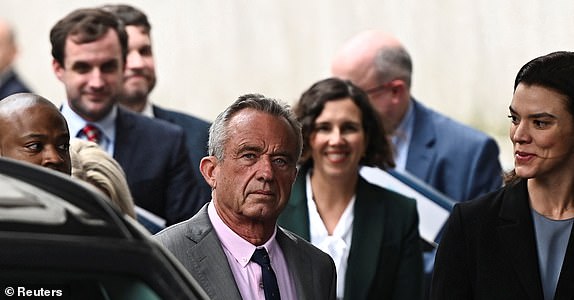 U.S. Health and Human Services (HHS) Secretary Robert F. Kennedy Jr. arrives at Argentina's Ministry of Health to meet with Health Minister Mario Lugones in Buenos Aires, Argentina, May 26, 2025. REUTERS/Pedro Lazaro Fernandez