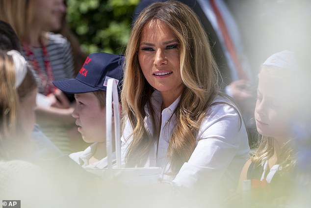Melania Trump denied the internet rumor that Barron Trump was rejected from Harvard
