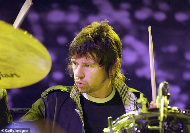 Zak said: 'I texted [Liam and Noel] and said "why am I not in it?"' before going on to say that bands get comfortable with musicians and the brothers were happy with their current drummer, which he said he was 'alright with that' (pictured playing with Oasis in 2005)