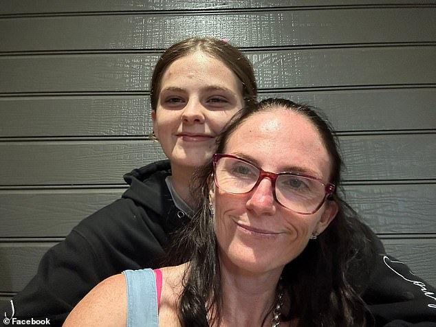 It's unclear why Pheobe was living at the Gin Gin house, the final posts she made to social media before she disappeared suggested the troubled teen had fallen out with her mother, Kylie Johnson (pictured)