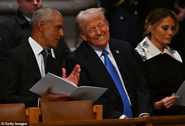 Barack Obama attended the funeral of Jimmy Carter alone in January with wife, Michelle, notably absent