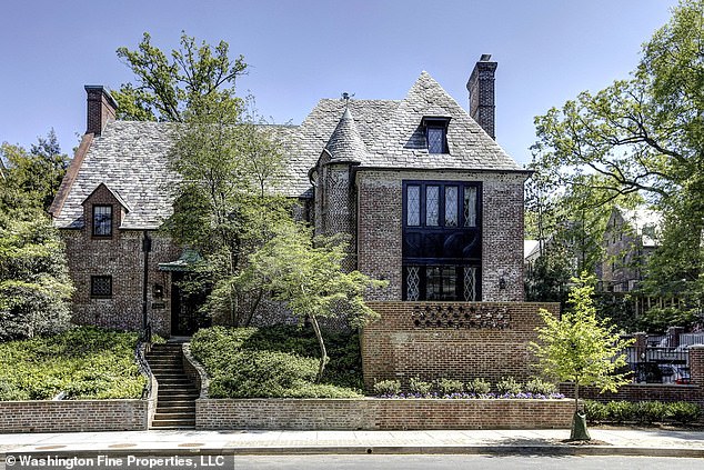 Former President Barack Obama's $8 million DC home is pictured