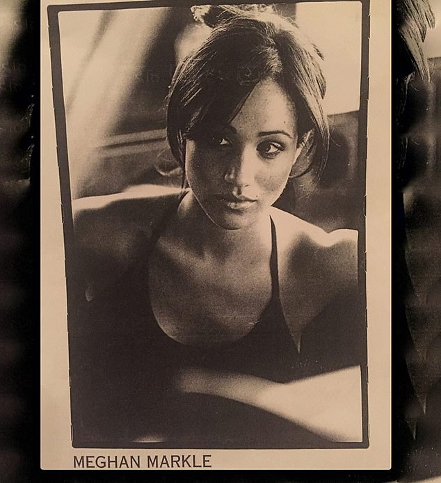 Meghan's CV was posted alongside a black and white headshot from her early acting days
