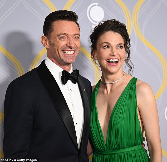Jackman went public with his new girlfriend, Sutton Foster (right), in January after months of speculation (pictured together in 2022)
