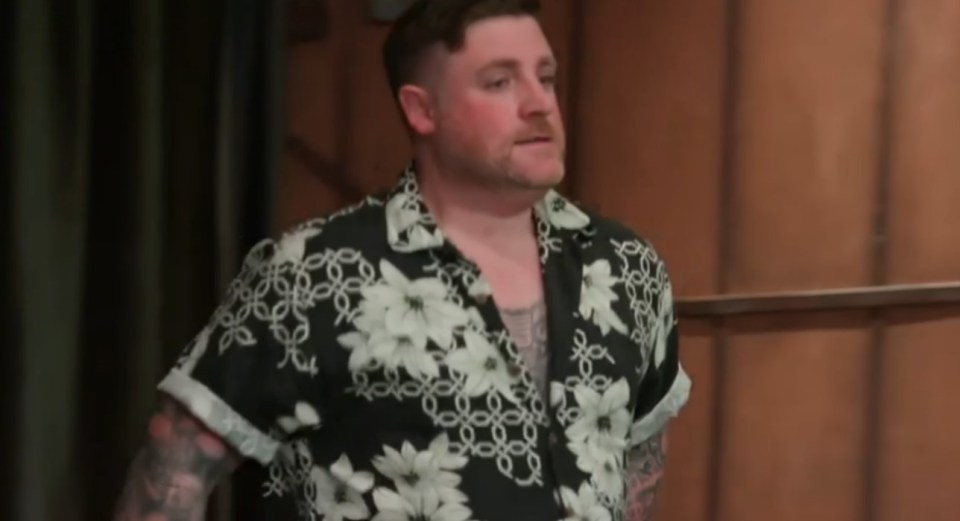 A groom at a commitment ceremony.
