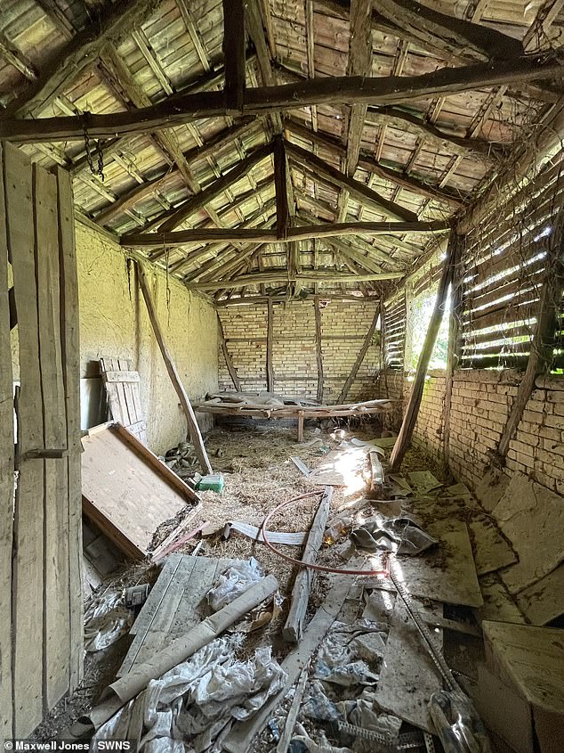 The inside of the house in Bulgaria - which the couple purchased without even viewing