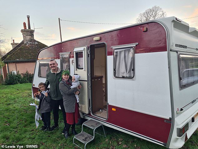 Lewis and Jordan ditched Britain for Bulgaria in 2022, buying a dilapidated farmhouse for £7,000 where they will raise children Fae and Leo