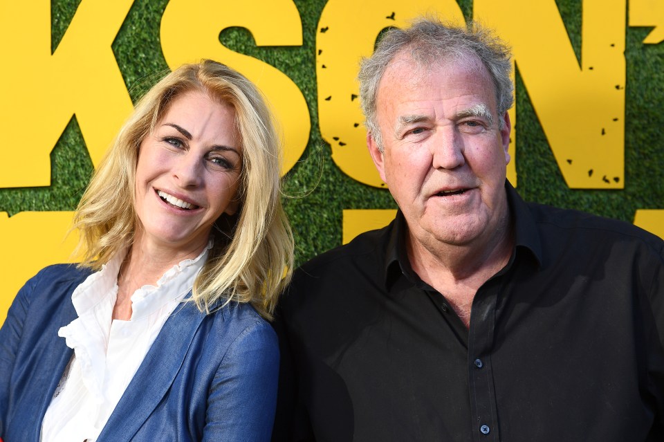 Lisa Hogan and Jeremy Clarkson at a photo call.