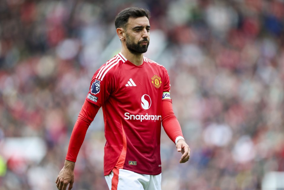 Bruno Fernandes of Manchester United during a match.