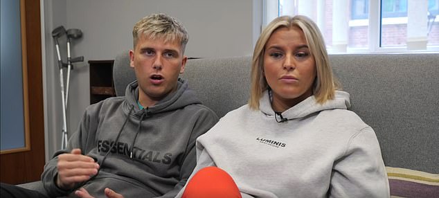 Jack Trotter (above) had travelled from his home in Newtownards, Northern Ireland, with his girlfriend, Abbie Gallagher