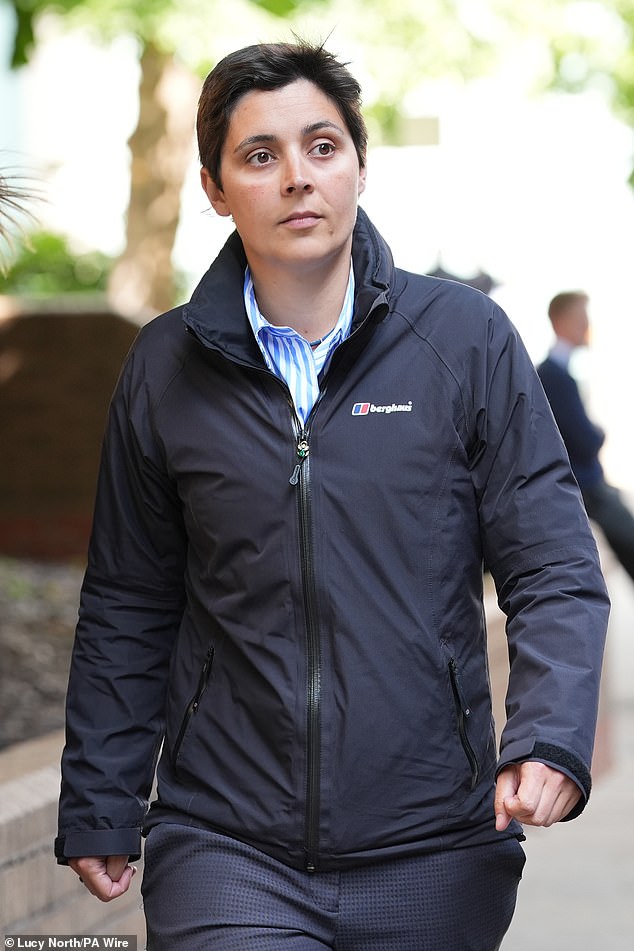 Sussex Police officer PC Rachel Comotto at Southwark Crown Court in London, where she and PC Stephen Smith were found not guilty by jurors