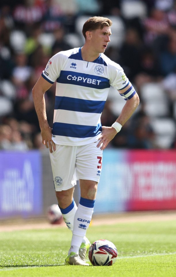 Jimmy Dunne, Queens Park Rangers player, on the field.