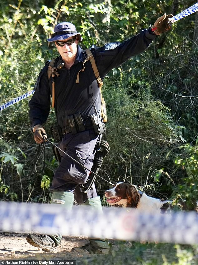 Police scoured the Goodnight Scrub National Park for several days with cadaver dogs