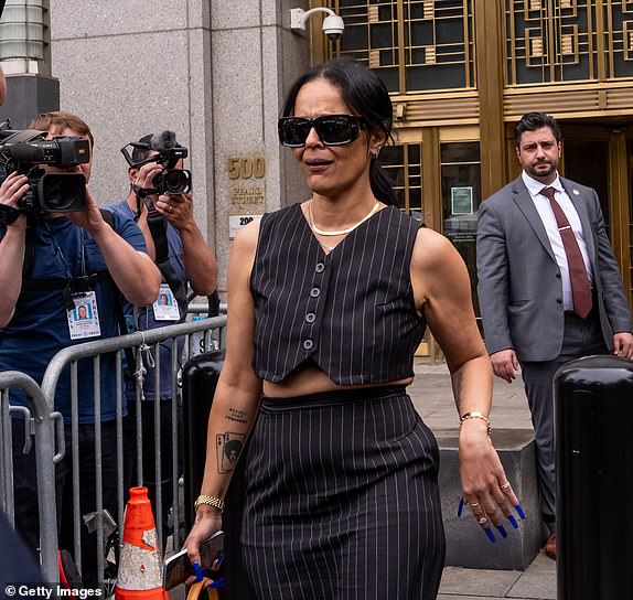 NEW YORK, NEW YORK - MAY 27: Ex-assistant Capricorn Clark leaves after testifying in the Sean "Diddy" Combs sex trafficking trial at Manhattan Federal Court on May 27, 2025 in New York City. Combs, 55, has pleaded not guilty on all counts, which include a racketeering charge alleging the hip-hop pioneer was the leader of a sex crime ring that included drug-fueled sex parties through the use of force, threats, and violence. (Photo by Adam Gray/Getty Images)