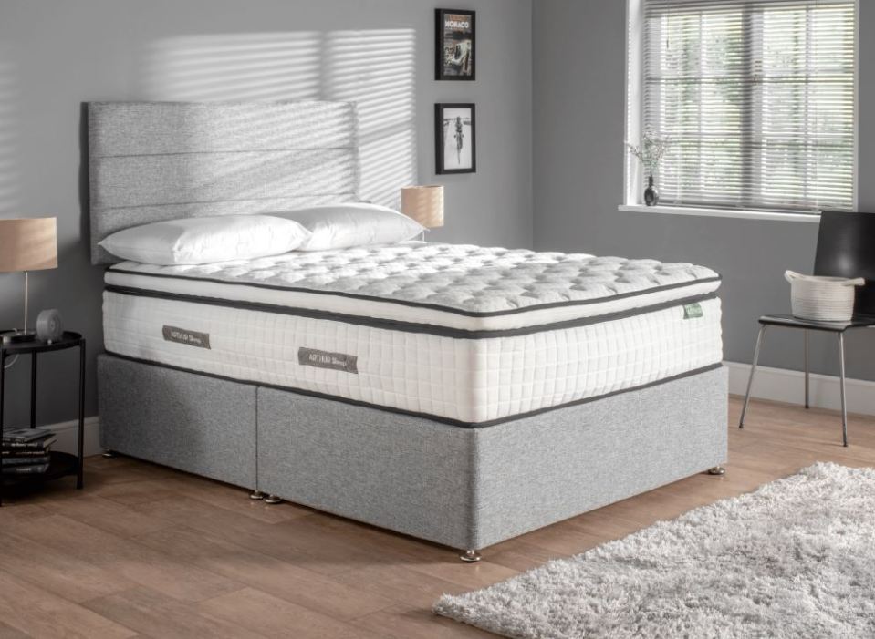 King Arthur mattress with divan base.