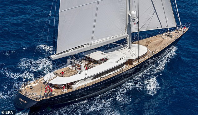 The Bayesian went down in a matter of minutes after being struck by the freak storm while anchored off the coast at Porticello, near Palermo in Sicily