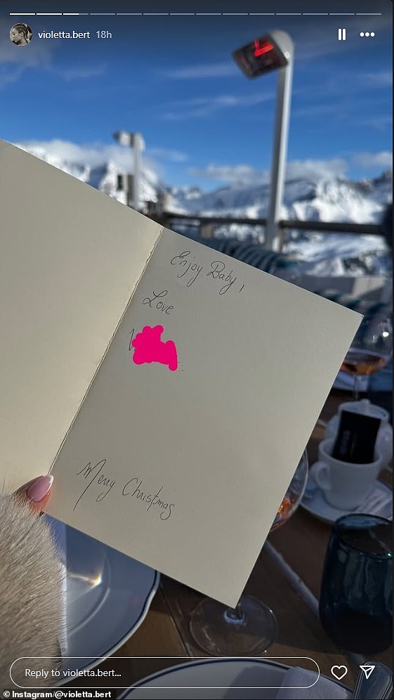The model appeared to hint at a relationship with McKennie when they both jetted to Courcheval last winter