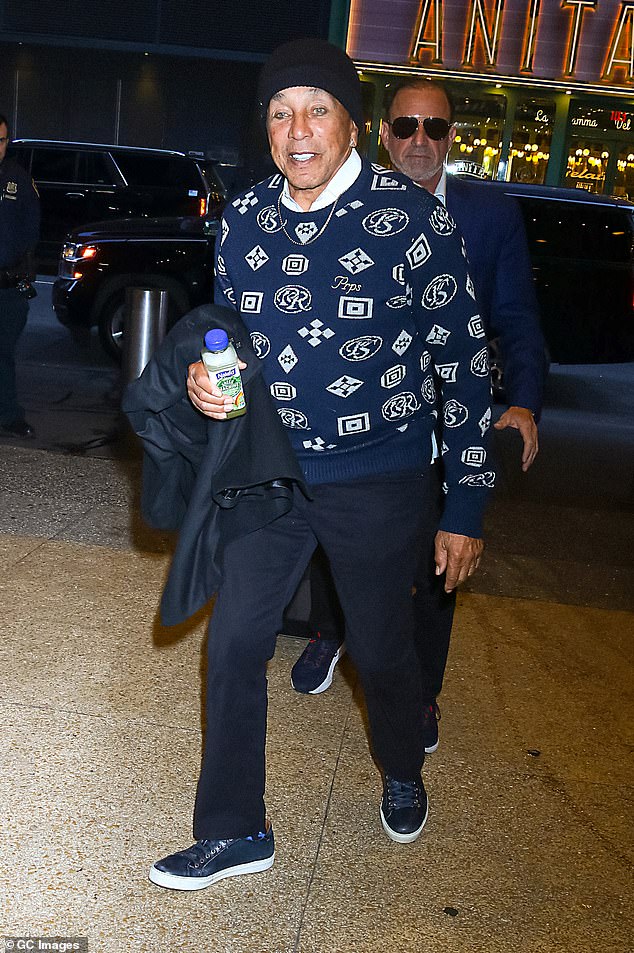 Robinson is seen arriving at the CBS Mornings show on April 24 in NYC