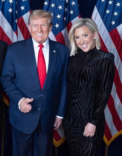 Savannah (pictured with President Trump) has become a fixture in the MAGA world amid her two-year fight for her parents' freedom