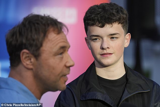 Standing next to five-foot-five Stephen, Owen looked considerably older as he sported a longer haircut