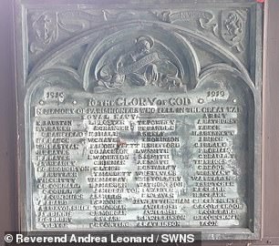 They had held the name of 150 First World War heroes for more than 100 years