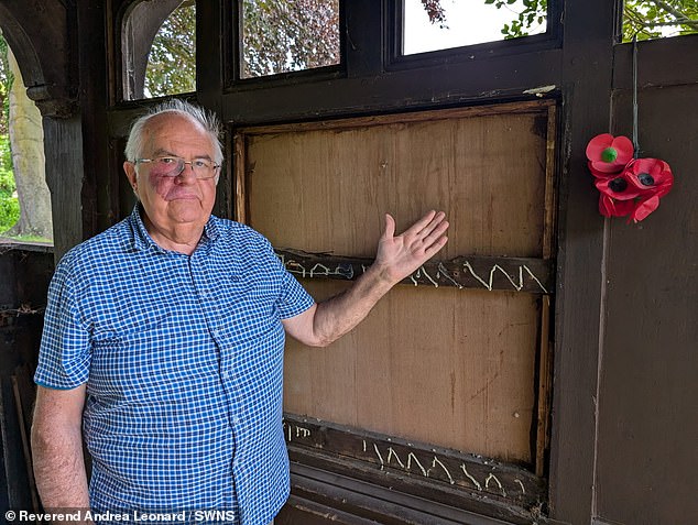 Jonathan Pout, the head gardener of Christ Church Luton, in Chatham, Kent, was horrified to discover the bare spaces on Saturday, May 24