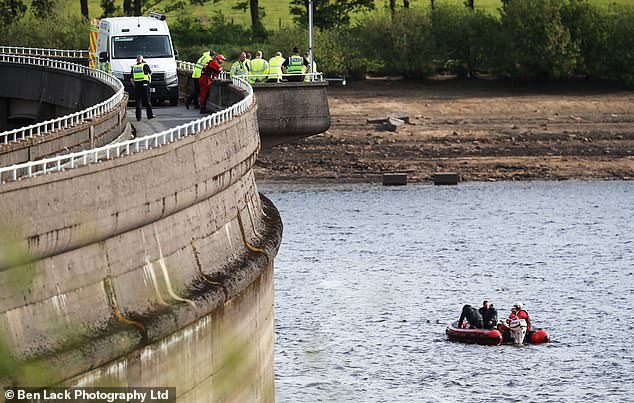 Water rescue teams, incident response teams and other services, will continue to search the reservoir throughout the evening