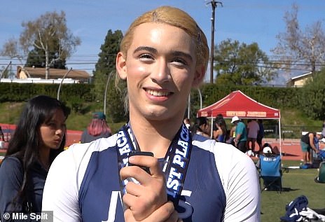 Hernandez, who is a biological male, qualified for three event at the state track and field championships