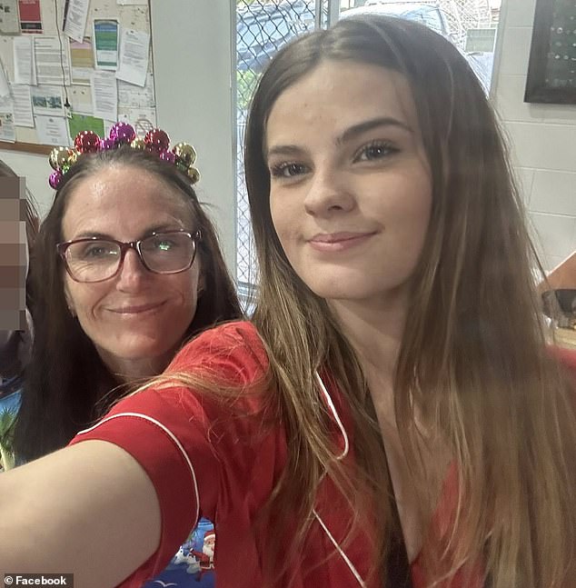 Pheobe's last social media posts suggested she was fighting with her mother (pictured together)