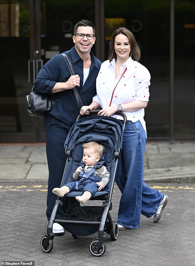 Rhian is happily married to actor Oliver Mellor. Last year she gave birth to their miracle son George