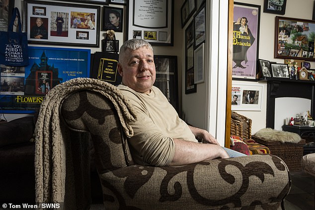 When he was in his thirties, Andrew (pictured) developed a pornography addiction - he watched two hours every night