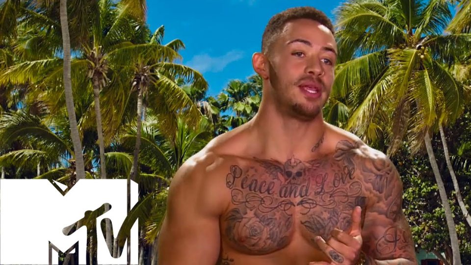 Ashley Cain on MTV Ex on the Beach.