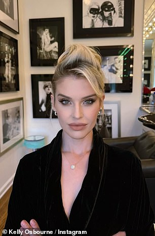 The TV personality, 40, took to Instagram to post a couple of glamorous shots after getting her hair and makeup done