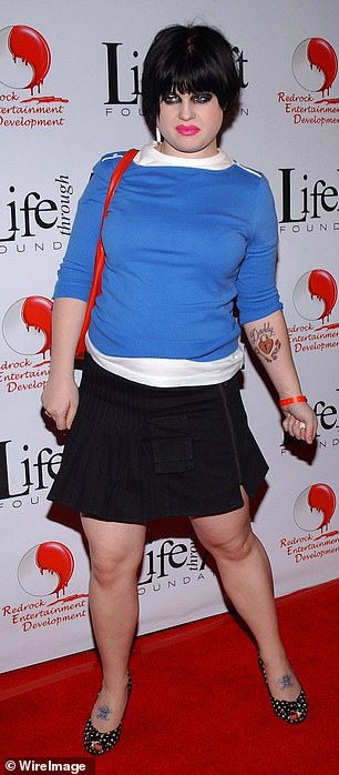 In 2020, the television personality revealed that she had quietly undergone gastric sleeve surgery two years before (pictured in 2003 before surgery)