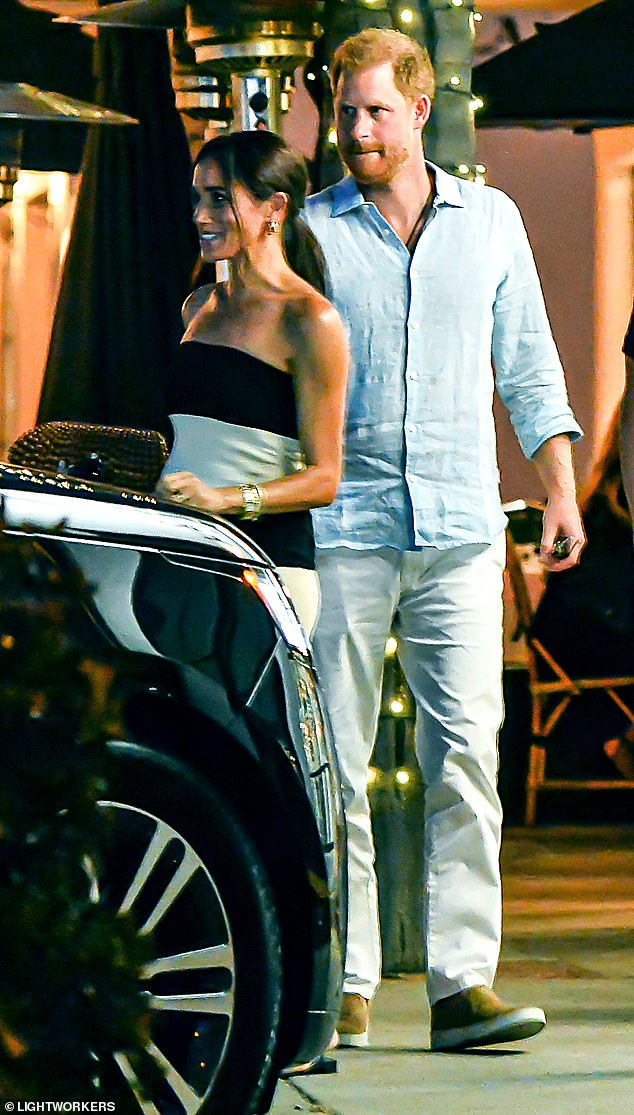 Meghan Markle celebrated her 42nd birthday at local Italian Tre Lune (pictured). But locals have claimed they don't often see them