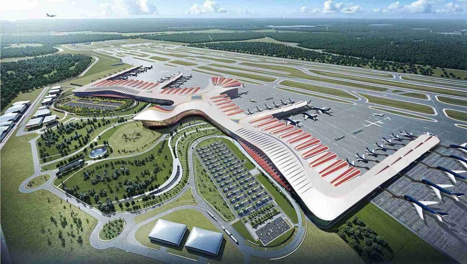 Illustration of Phu Quoc Airport's new terminal design.