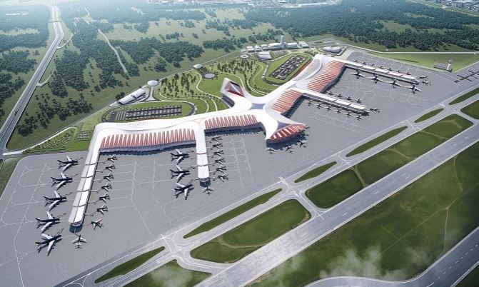 Illustration of Phu Quoc Airport's new terminal design.
