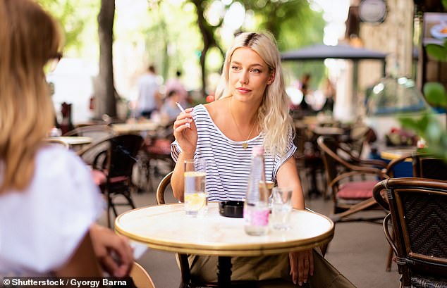 The ban does not apply to cafe terraces or to electronic cigarettes