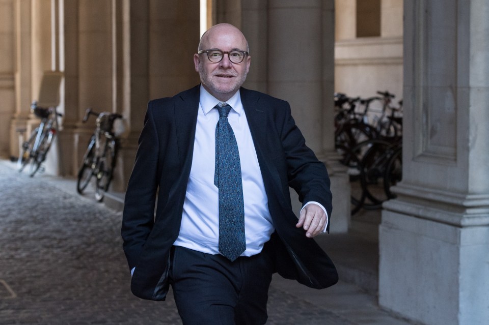 Attorney General Richard Hermer arriving at Downing Street.